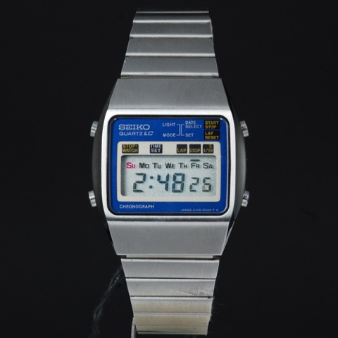 Mod A128-5000, vintage Seiko LCD watch from the A Series series
