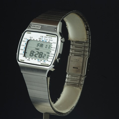 Mod A358-5000 World Time, vintage Seiko LCD watch from the A Series series