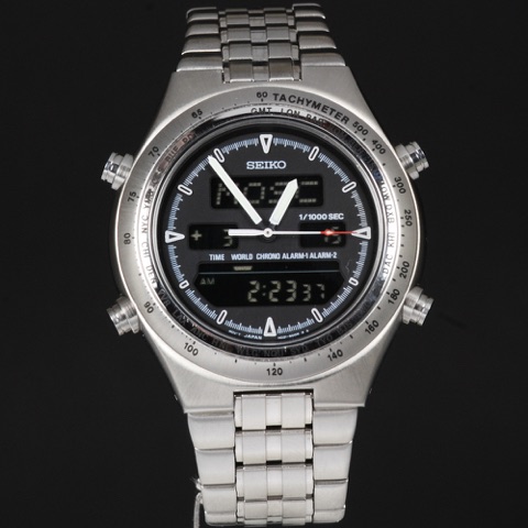 Mod H021-8001, vintage Seiko LCD watch from the H Series series