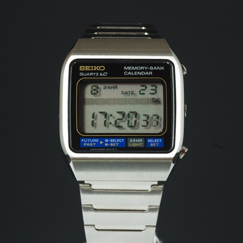 Mod M354-5010 Complete Calendar, Moonraker / Mod M354-5010, vintage Seiko LCD watch from the M Series series