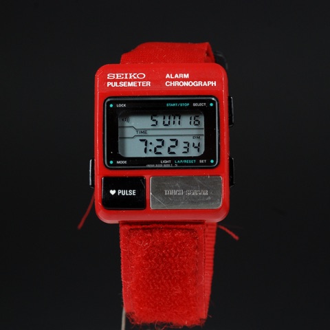 Mod S229-5000 Pulsemeter, vintage Seiko LCD watch from the S Series series
