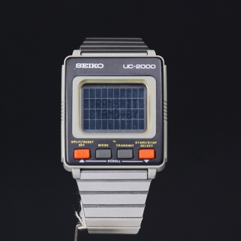 Mod UW01-0010 Data-Bank Ext Keyboard / Mod UW01-0010 / Mod UW01-0010 Black Version / Mod UW01-0010 Large Keyboard/ Printer / Mod UW01-0010 Small Keyboard, vintage Seiko LCD watch from the Special Series series