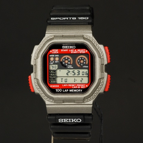 Mod W358-4A19, vintage Seiko LCD watch from the W Series series